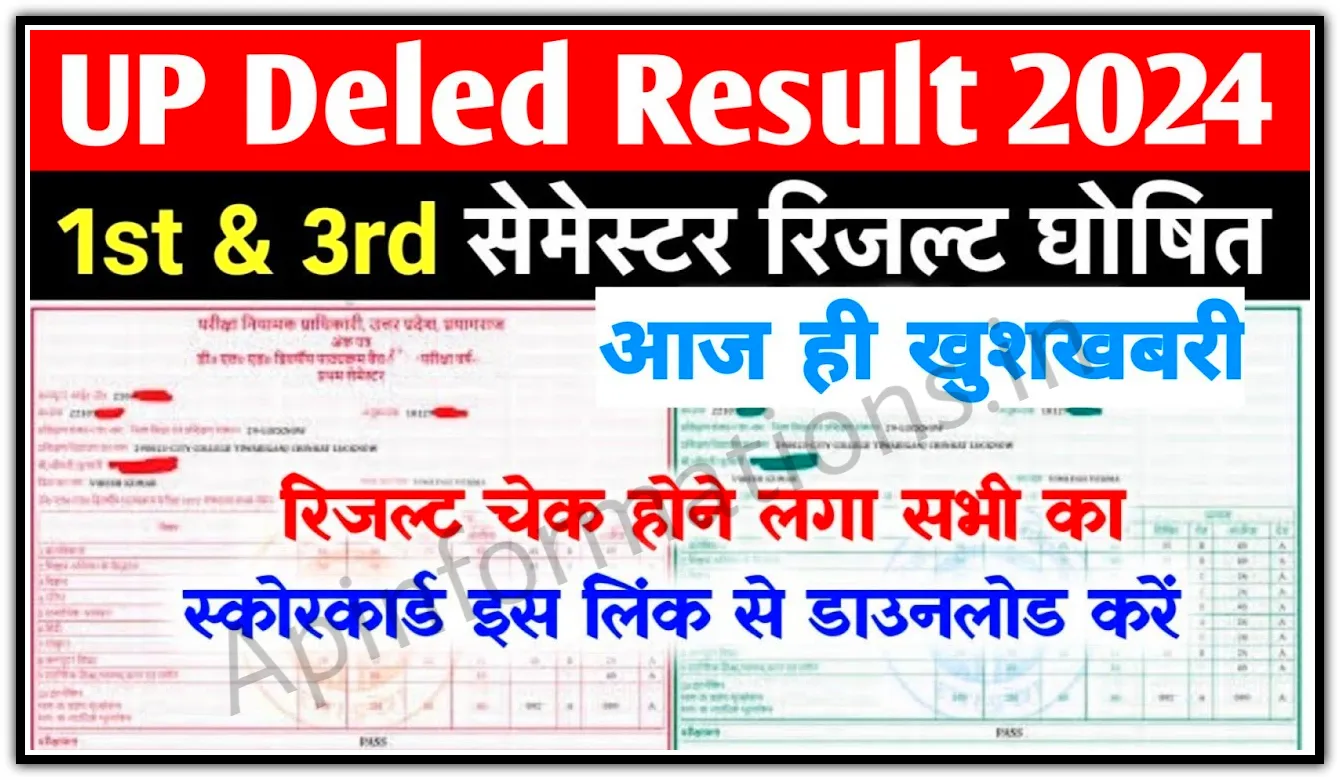 UP Deled Result 2024